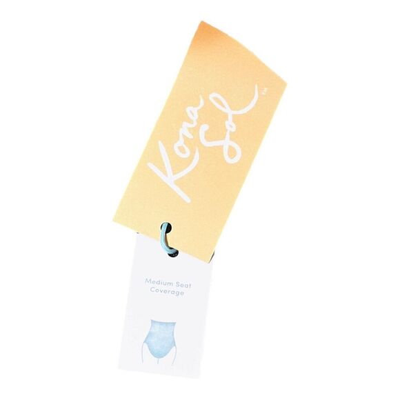 Kona Sol Women's Light Blue Striped One-Piece Swimsuit Size S - Picture 5 of 14